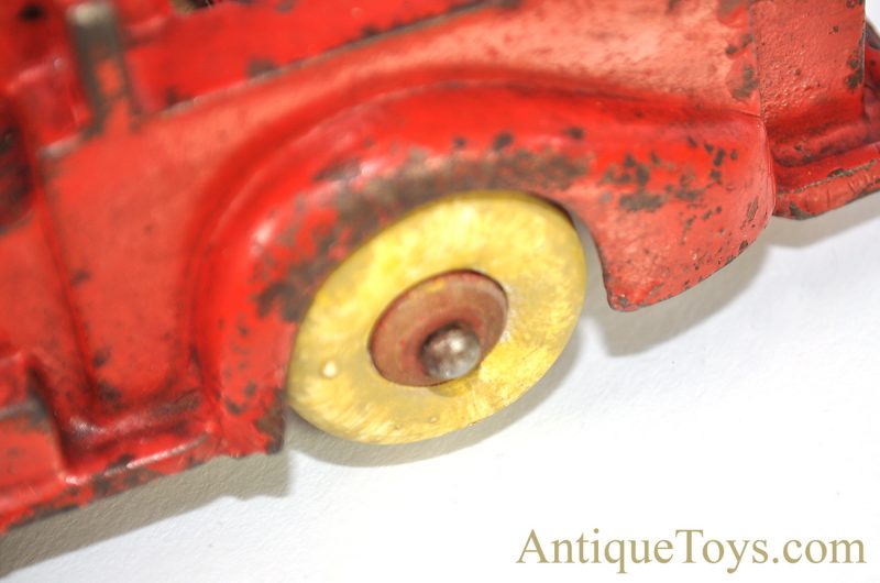 Hubley ca. 1930’s Red Cast Iron Fire Engine Ladder Truck <FONT COLOR="ff000 ">*SOLD*</font> - Image 7