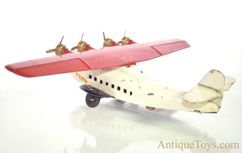 Wyandotte Toys/All Metal Products Co. Ca. 1930’s Pressed Steel “China Clipper” PAA Pan Am Airlines 4-Prop Airplane <FONT COLOR="ff000 ">*SOLD*</font> - Image 5