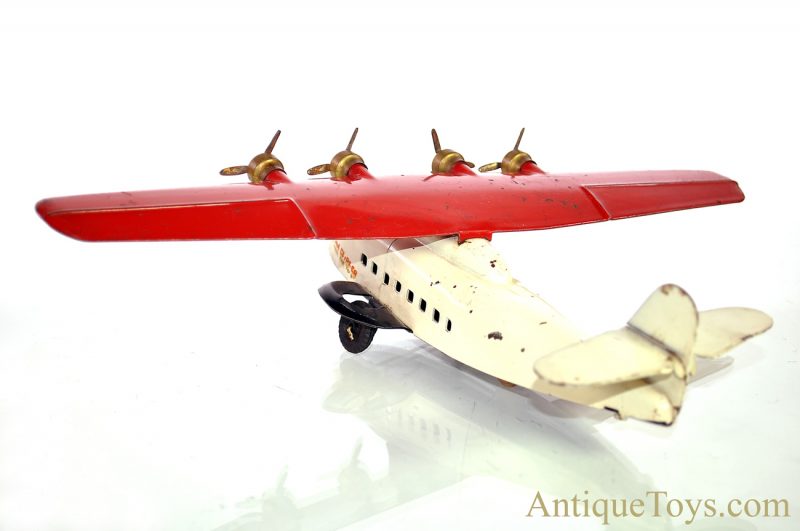 Wyandotte Toys/All Metal Products Co. Ca. 1930’s Pressed Steel “China Clipper” PAA Pan Am Airlines 4-Prop Airplane <FONT COLOR="ff000 ">*SOLD*</font> - Image 7