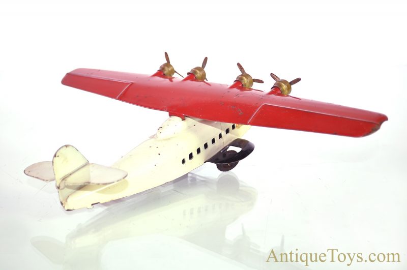 Wyandotte Toys/All Metal Products Co. Ca. 1930’s Pressed Steel “China Clipper” PAA Pan Am Airlines 4-Prop Airplane <FONT COLOR="ff000 ">*SOLD*</font> - Image 6