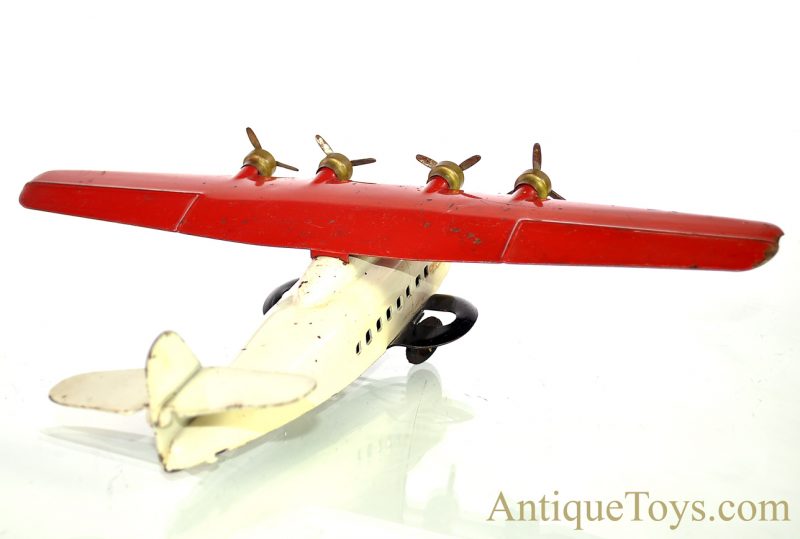 Wyandotte Toys/All Metal Products Co. Ca. 1930’s Pressed Steel “China Clipper” PAA Pan Am Airlines 4-Prop Airplane <FONT COLOR="ff000 ">*SOLD*</font> - Image 4