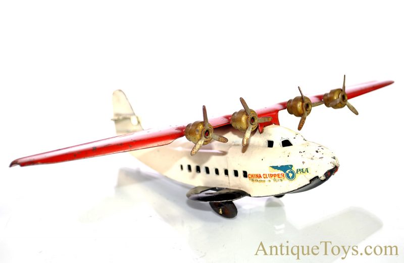 Wyandotte Toys/All Metal Products Co. Ca. 1930’s Pressed Steel “China Clipper” PAA Pan Am Airlines 4-Prop Airplane <FONT COLOR="ff000 ">*SOLD*</font>