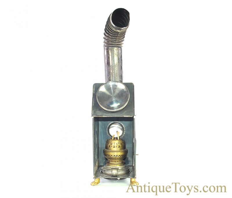 Ernst Plank “Lanterna Magica” #1518 Gloria Nr. German Tin Oil Lamp Magic Lantern Projector with 12 Slides & Wooden Box, Plus Extra Box of 11”x 3.5” Glass Slides <FONT COLOR="ff000 ">*SOLD*</font> - Image 6