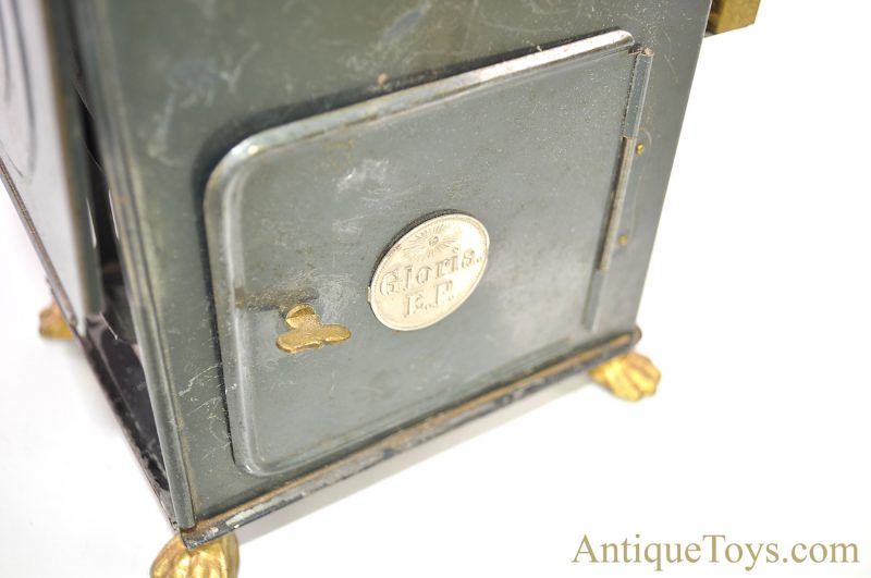 Ernst Plank “Lanterna Magica” #1518 Gloria Nr. German Tin Oil Lamp Magic Lantern Projector with 12 Slides & Wooden Box, Plus Extra Box of 11”x 3.5” Glass Slides <FONT COLOR="ff000 ">*SOLD*</font> - Image 8