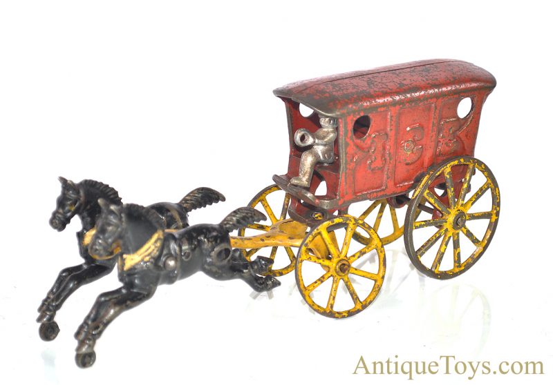 Hubley Cast Iron Horse Drawn Ice Truck <FONT COLOR="ff000 ">*SOLD*</font> - Image 5