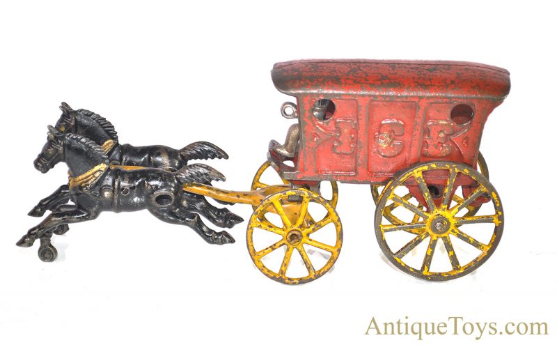 Hubley Cast Iron Horse Drawn Ice Truck <FONT COLOR="ff000 ">*SOLD*</font> - Image 3