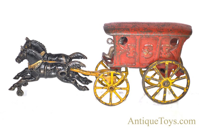 Hubley Cast Iron Horse Drawn Ice Truck <FONT COLOR="ff000 ">*SOLD*</font> - Image 2