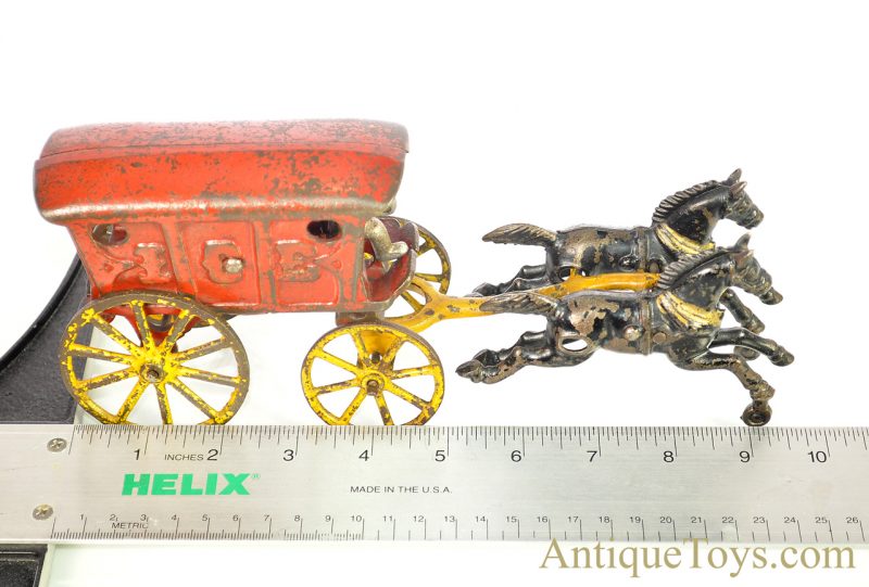 Hubley Cast Iron Horse Drawn Ice Truck <FONT COLOR="ff000 ">*SOLD*</font> - Image 10