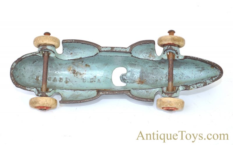 Arcade Sky Blue Cast Iron Race Car #8 <FONT COLOR="ff000 ">*SOLD*</font> - Image 4