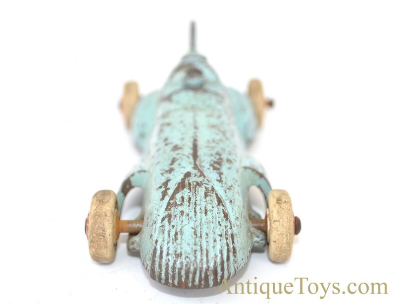 Arcade Sky Blue Cast Iron Race Car #8 <FONT COLOR="ff000 ">*SOLD*</font> - Image 8