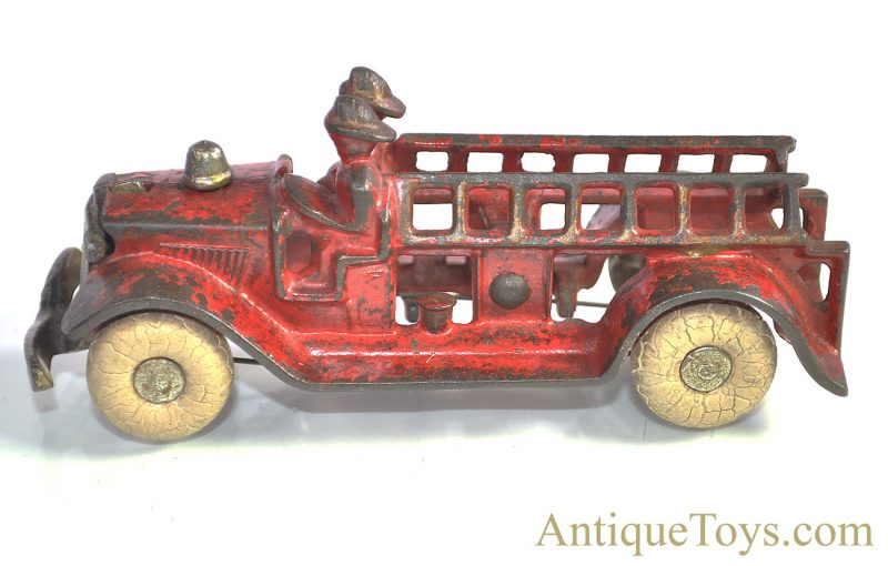Kilgore Manufacturing Co. Red Cast Iron Fire Engine Ladder Truck 5" <FONT COLOR="ff000 ">*SOLD*</font> - Image 2