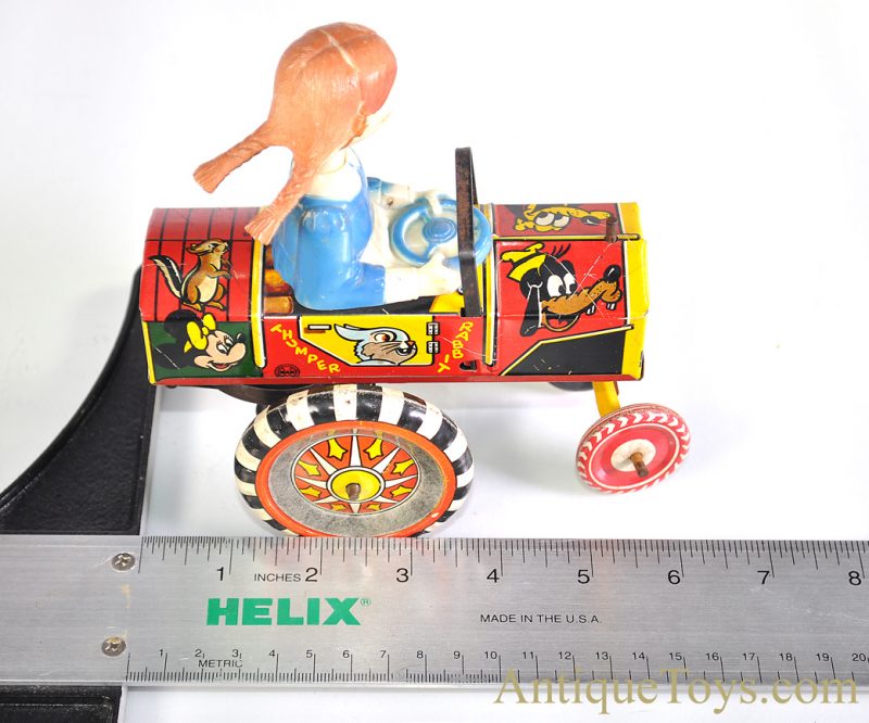 Marx Lithographed Tin Windup “Dottie the Driver” Walt Disney Mickey Mouse Thumper Rabbit Wacky Jeep <FONT COLOR="ff000 ">*SOLD*</font> - Image 10