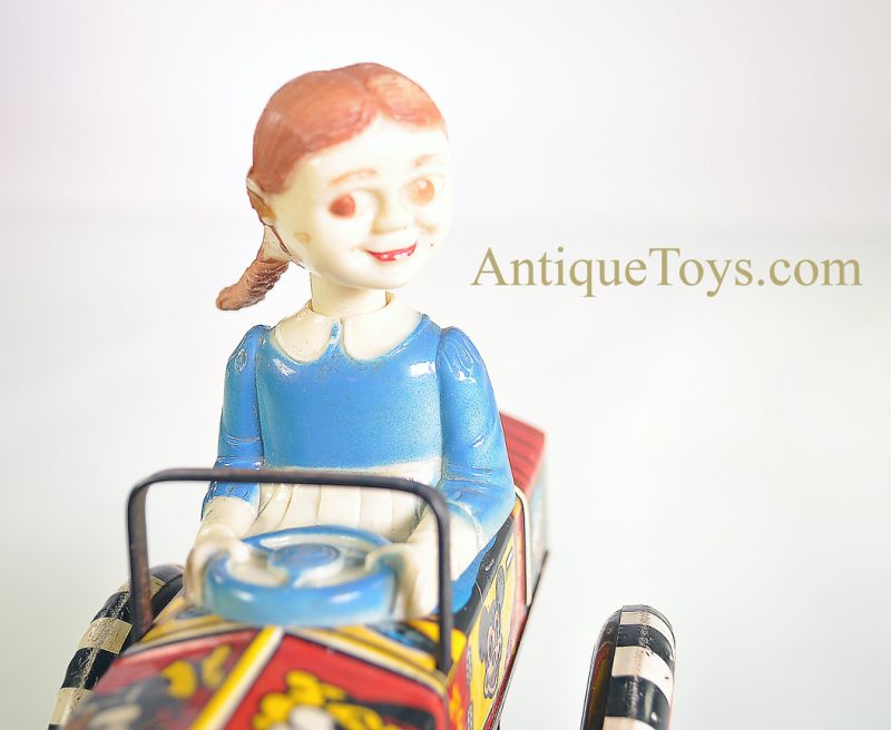 Marx Lithographed Tin Windup “Dottie the Driver” Walt Disney Mickey Mouse Thumper Rabbit Wacky Jeep <FONT COLOR="ff000 ">*SOLD*</font> - Image 5