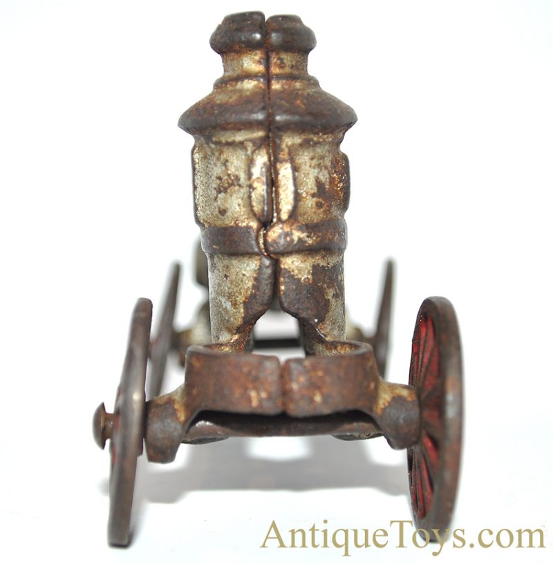 Hubley ca. 1910 Small Silver Cast Iron Fire Engine Pumper Truck <FONT COLOR="ff000 ">*SOLD*</font> - Image 4