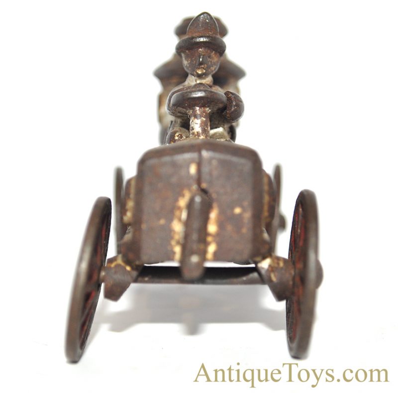 Hubley ca. 1910 Small Silver Cast Iron Fire Engine Pumper Truck <FONT COLOR="ff000 ">*SOLD*</font> - Image 5