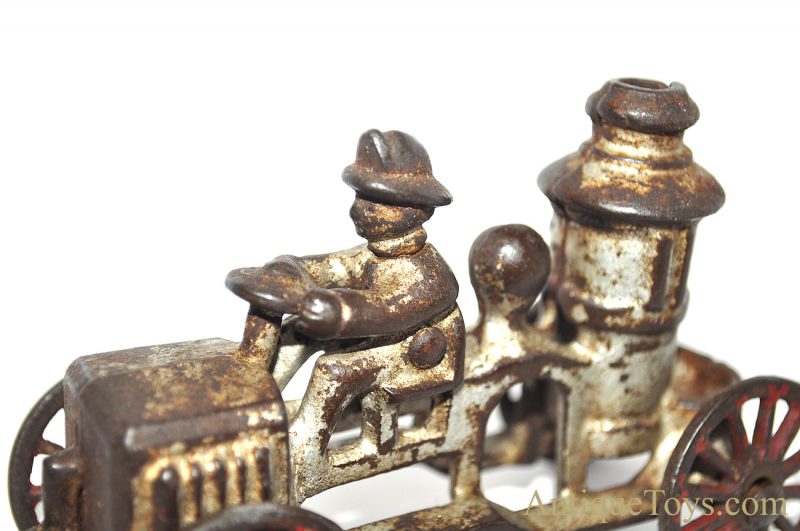 Hubley ca. 1910 Small Silver Cast Iron Fire Engine Pumper Truck <FONT COLOR="ff000 ">*SOLD*</font> - Image 7