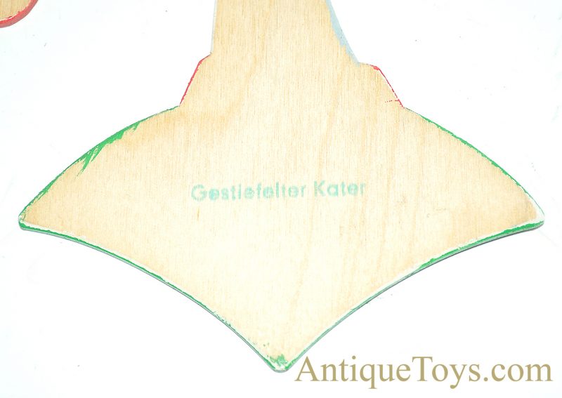 German Folk Art Gestiefelter Kater Puss in Boots Hand Painted Wooden Cut Out Wall Art Decor <FONT COLOR="ff000 ">*SOLD*</font> - Image 4