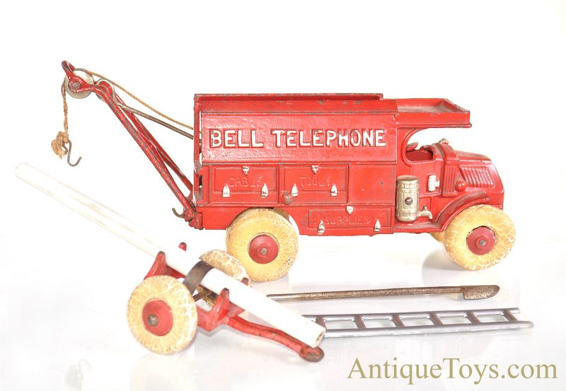 Hubley Red Cast Iron Ohio Bell Telephone Company Truck Large Version <FONT COLOR="ff000 ">*SOLD*</font>