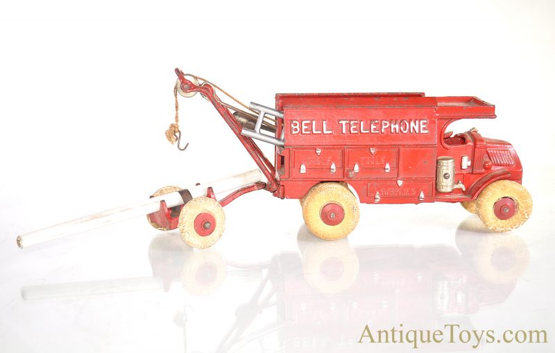 Hubley Red Cast Iron Ohio Bell Telephone Company Truck Large Version <FONT COLOR="ff000 ">*SOLD*</font> - Image 5