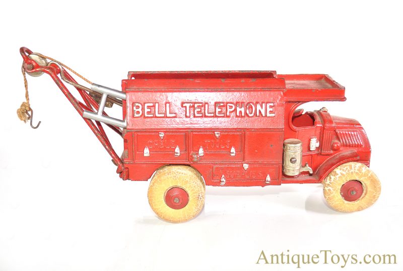 Hubley Red Cast Iron Ohio Bell Telephone Company Truck Large Version <FONT COLOR="ff000 ">*SOLD*</font> - Image 2