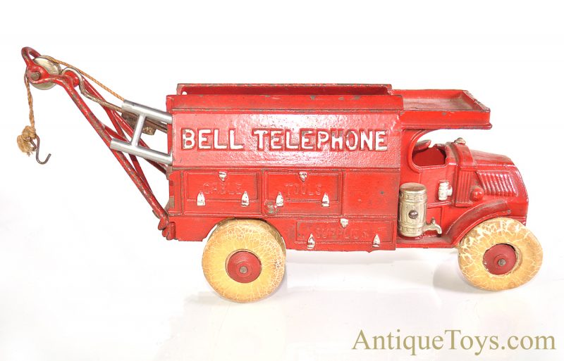Hubley Red Cast Iron Ohio Bell Telephone Company Truck Large Version <FONT COLOR="ff000 ">*SOLD*</font> - Image 8