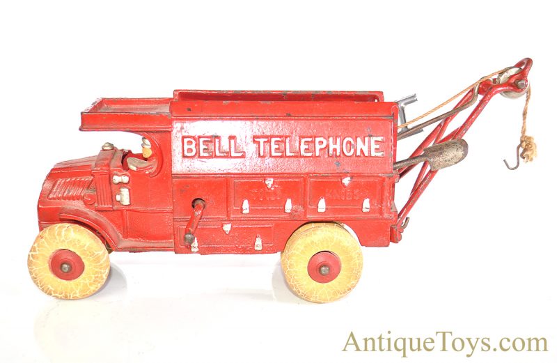 Hubley Red Cast Iron Ohio Bell Telephone Company Truck Large Version <FONT COLOR="ff000 ">*SOLD*</font> - Image 3