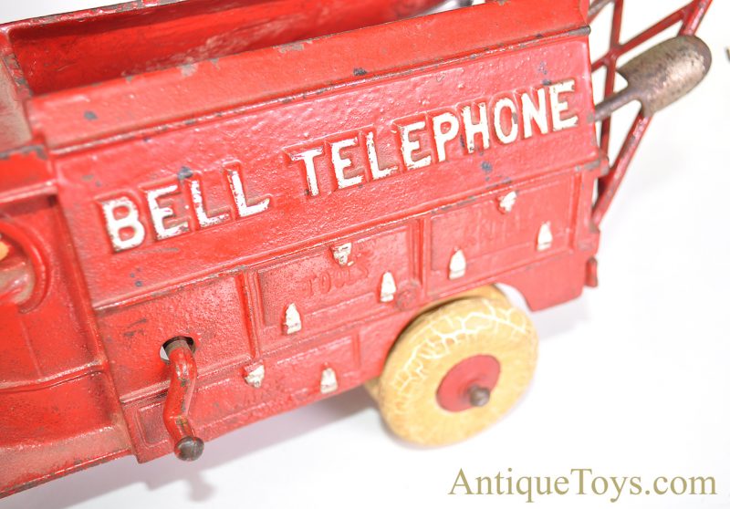 Hubley Red Cast Iron Ohio Bell Telephone Company Truck Large Version <FONT COLOR="ff000 ">*SOLD*</font> - Image 15