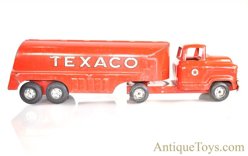 Buddy L ca. 1950's Pressed Steel Red Texaco Fuel Tanker Truck <FONT COLOR="ff000 ">*SOLD*</font>
