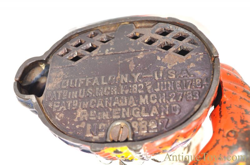 Shepard Hardware Co. ca. 1880's Humpty Dumpty Cast Iron Mechanical Bank *SOLD - Image 8