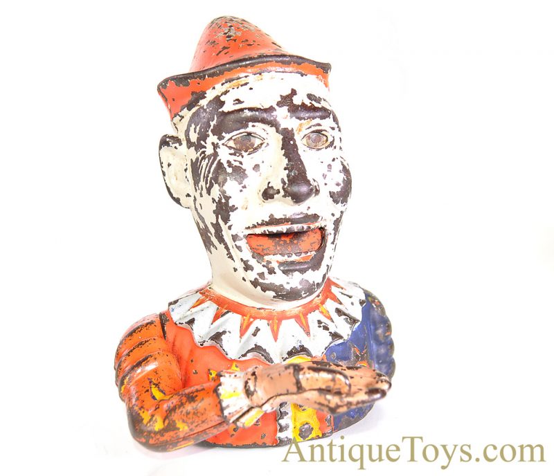 Shepard Hardware Co. ca. 1880's Humpty Dumpty Cast Iron Mechanical Bank *SOLD