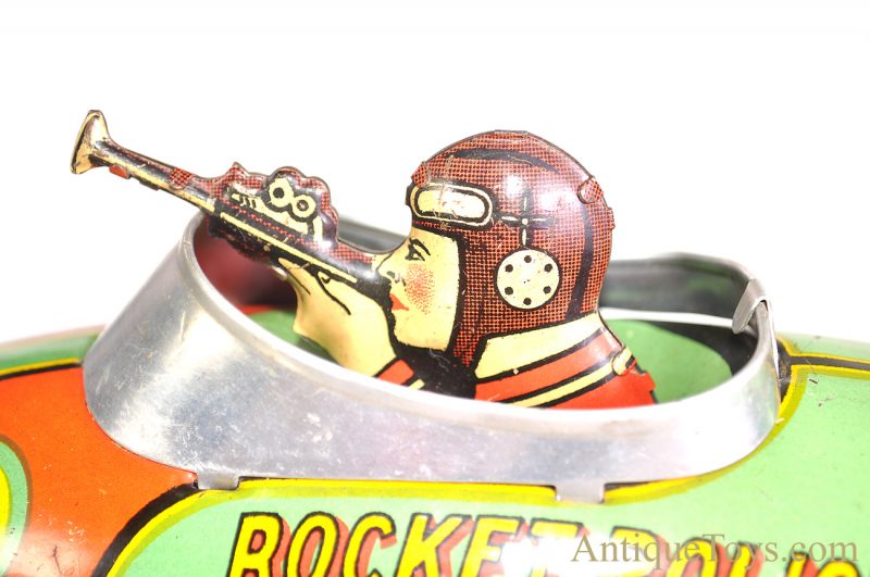Marx Buck Rogers "Rocket Police Patrol" Tin Windup Space Toy <FONT COLOR="ff000 ">*SOLD*</font> - Image 9