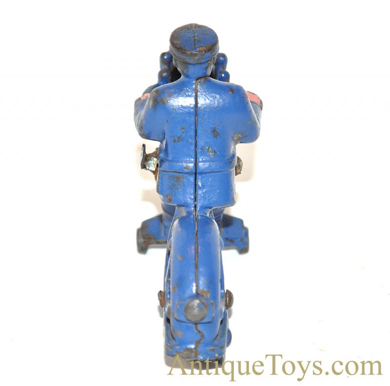 Hubley Cast Iron Motorcycle Cop with Battery Operated Light <FONT COLOR="ff000 ">*SOLD*</font> - Image 4