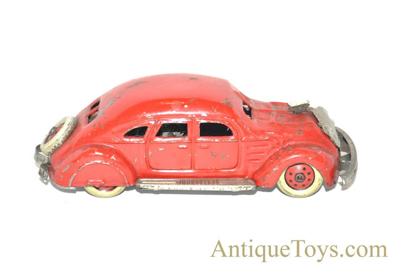 Japanese "MY FRIEND" Prewar 1935 Chrysler Airflow Tin Lithographed Windup Car <FONT COLOR="ff000 ">*SOLD*</font>