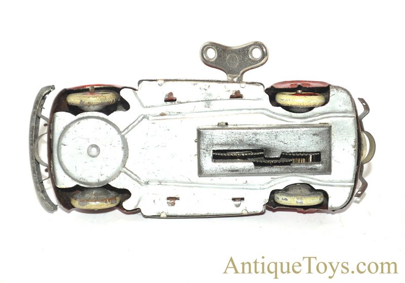 Japanese "MY FRIEND" Prewar 1935 Chrysler Airflow Tin Lithographed Windup Car <FONT COLOR="ff000 ">*SOLD*</font> - Image 6