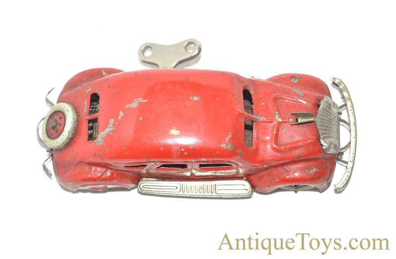 Japanese "MY FRIEND" Prewar 1935 Chrysler Airflow Tin Lithographed Windup Car <FONT COLOR="ff000 ">*SOLD*</font> - Image 5
