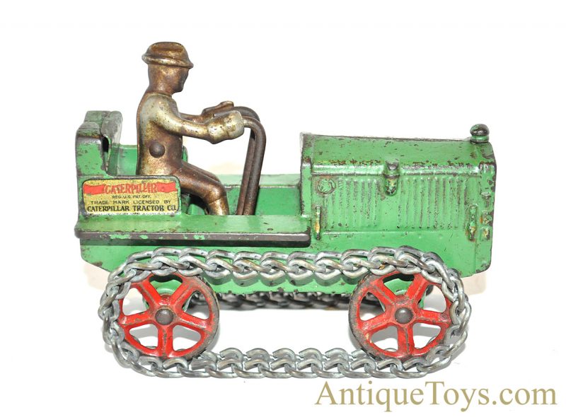 Arcade Cast Iron #268 Caterpillar Cat Ten Ton Crawler Tractor Small Flawed Decal Version <FONT COLOR="ff000 ">*SOLD*</font>