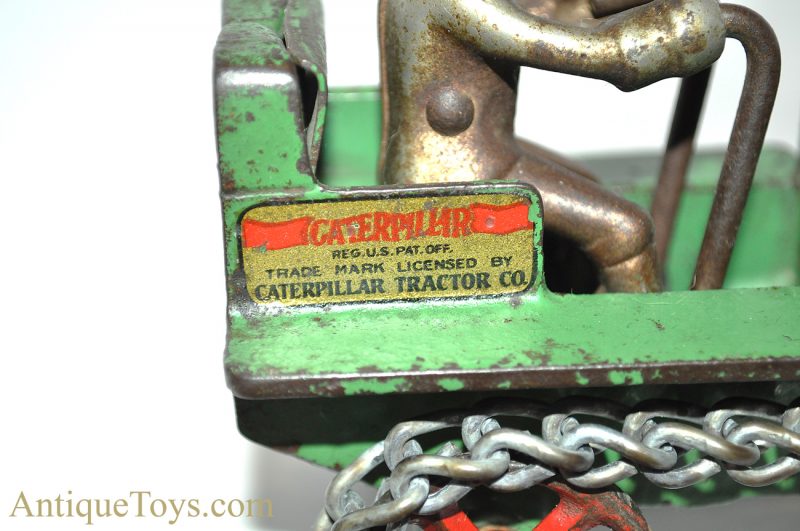 Arcade Cast Iron #268 Caterpillar Cat Ten Ton Crawler Tractor Small Flawed Decal Version <FONT COLOR="ff000 ">*SOLD*</font> - Image 8