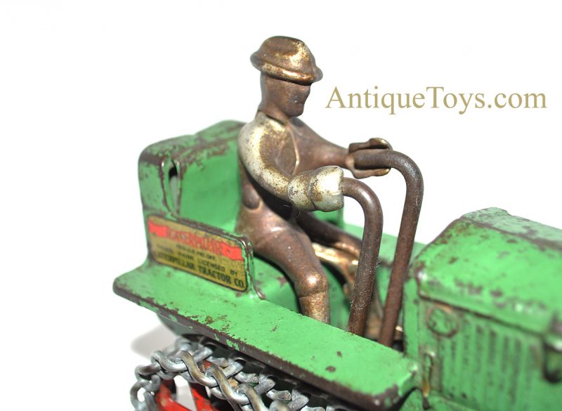 Arcade Cast Iron #268 Caterpillar Cat Ten Ton Crawler Tractor Small Flawed Decal Version <FONT COLOR="ff000 ">*SOLD*</font> - Image 11