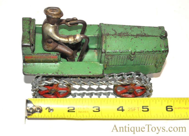 Arcade Cast Iron #268 Caterpillar Cat Ten Ton Crawler Tractor Small Flawed Decal Version <FONT COLOR="ff000 ">*SOLD*</font> - Image 12