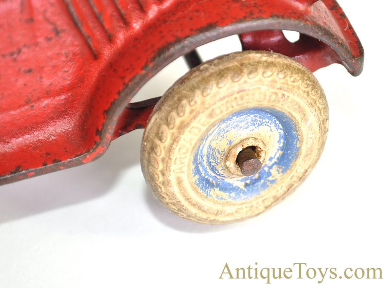 Arcade Rare Large Red Cast Iron Tandem Fire Engine Ladder Truck #1947 <FONT COLOR="ff000 ">*SOLD*</font> - Image 10