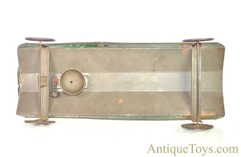 Althof Bergmann ca. 1800’s Tin Pull Toy Horse with Jockey on Belled Platform <FONT COLOR="ff000 ">*SOLD*</font> - Image 3