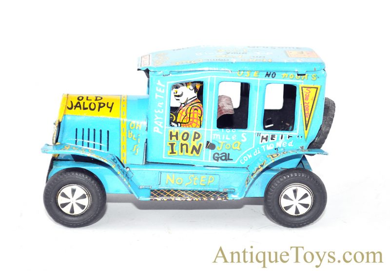 Linemar Marx ca. 1950's Blue "Friction Old Jalopy" Tin Lithographed Friction Car <FONT COLOR="ff000 ">*SOLD*</font> - Image 2