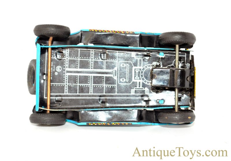 Linemar Marx ca. 1950's Blue "Friction Old Jalopy" Tin Lithographed Friction Car <FONT COLOR="ff000 ">*SOLD*</font> - Image 7