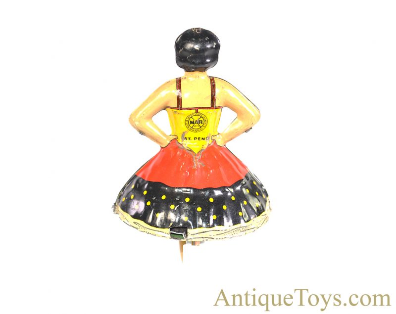 Marx Lithographed Tin Spinning Top “Ballet Dancer” Gyroscopic Ballerina Set <FONT COLOR="ff000 ">*SOLD*</font> - Image 8