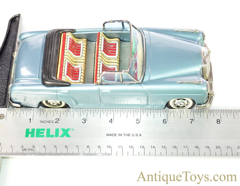 Bandai Mercedes-Benz 219 Convertible Automobiles of the World Series #733 Tin Lithographed Friction Japan Scale Model w/Box <FONT COLOR="ff000 ">*SOLD*</font> - Image 14