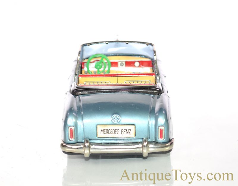 Bandai Mercedes-Benz 219 Convertible Automobiles of the World Series #733 Tin Lithographed Friction Japan Scale Model w/Box <FONT COLOR="ff000 ">*SOLD*</font> - Image 6