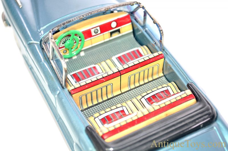 Bandai Mercedes-Benz 219 Convertible Automobiles of the World Series #733 Tin Lithographed Friction Japan Scale Model w/Box <FONT COLOR="ff000 ">*SOLD*</font> - Image 8