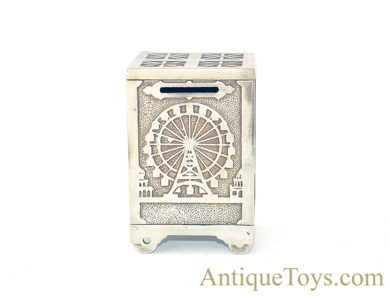 Nicol & Co. ca. 1893 White City Time Lock Puzzle Safe No. 326 Chicago World's Fair Cast Iron Still Penny Coin Bank <FONT COLOR="ff000 ">*SOLD*</font> - Image 6