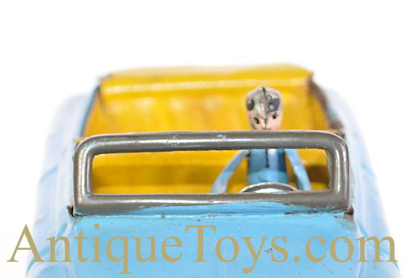 Eastern European, Soviet or Japanese Unknown ca. 1956 Blue Tin Windup MM-19-56 Convertible Car for Sale - Image 6