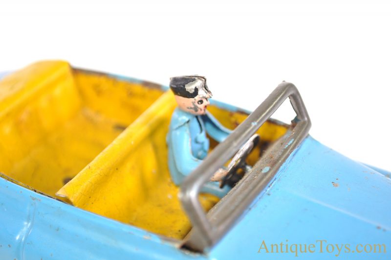 Eastern European, Soviet or Japanese Unknown ca. 1956 Blue Tin Windup MM-19-56 Convertible Car for Sale - Image 8